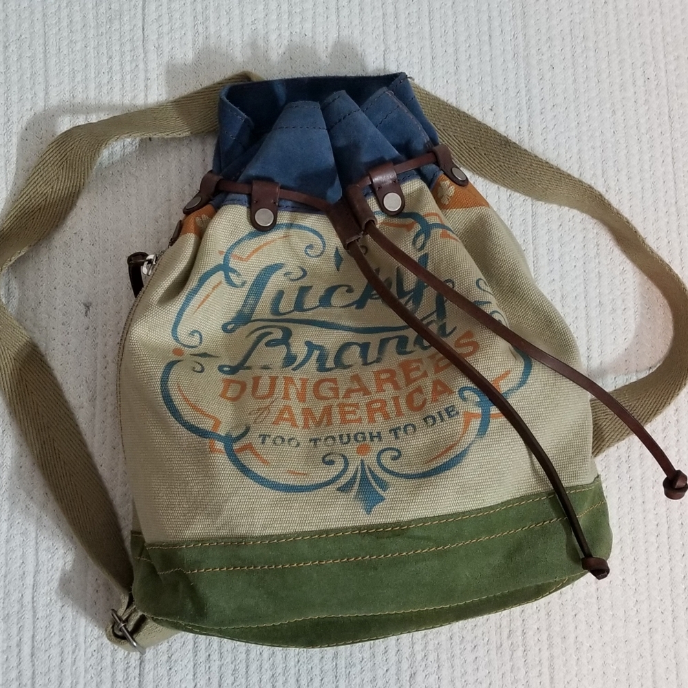 Lucky Brand Too Tough to Die Back Pack - Picture 1 of 8